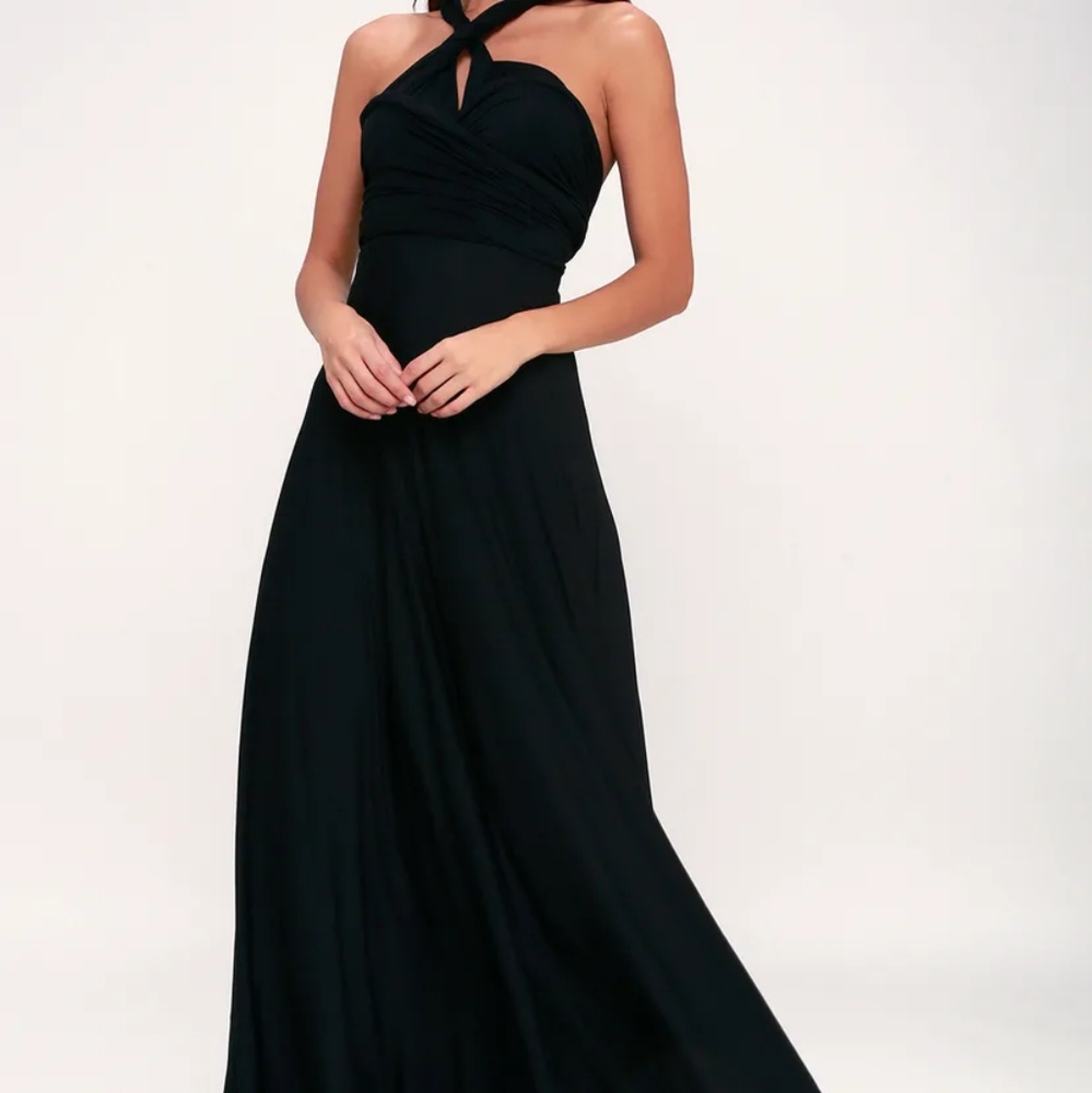 Lulus Tricks of the Trade Black Maxi Dress